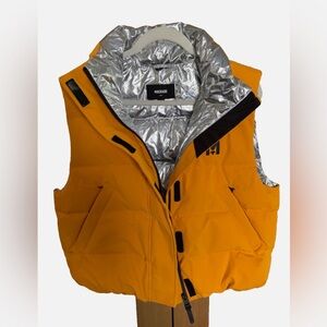 NWT Women’s Makage Ski Duck Down Orange Vest - Size M